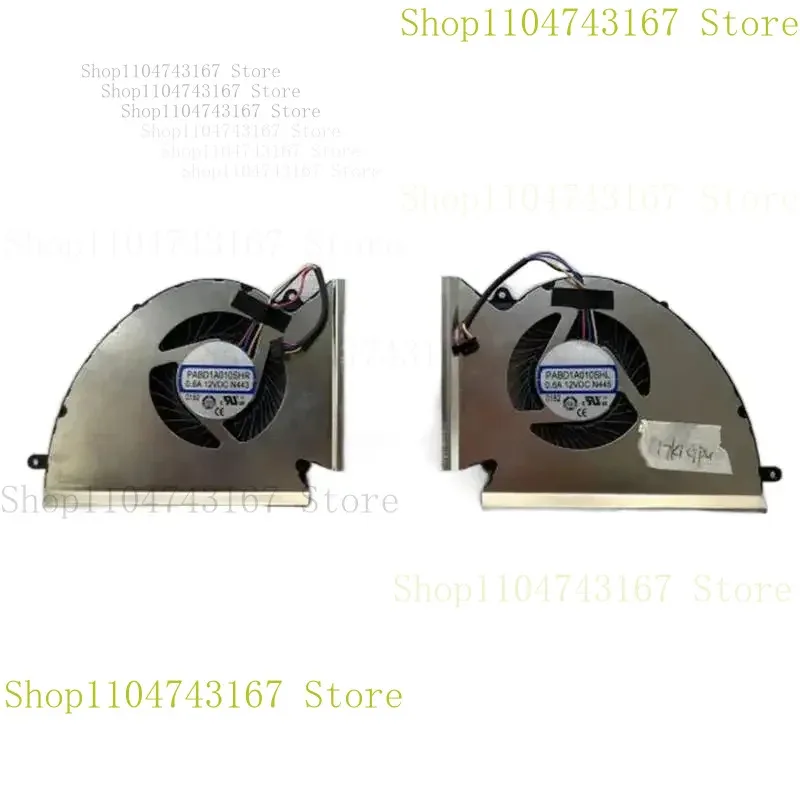PABD1A010SHR PABD1A010SHL N443 N445 Новый охлаждающий вентилятор для процессора GE76 MS-17K1, 12 В постоянного тока, 0,6 А