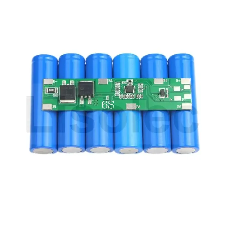 Placa de circuito de protección BMS 6S 24V 8A, placa de carga protectora, módulo de carga PCB para batería de litio 25,2 V 18650, Banco de energía