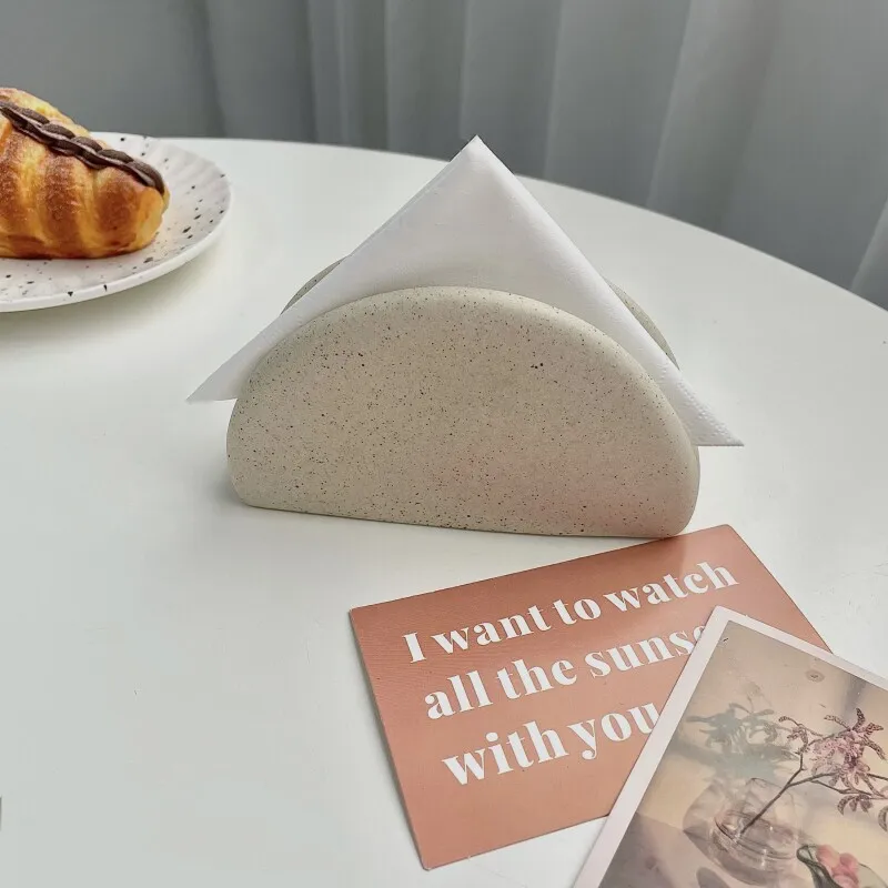 

Скандинавская керамическая подставка для салфеток, держатель для бумажных полотенец, для ресторанов, отелей, кафе, стойки ресепшн, домашний органайзер для салфеток