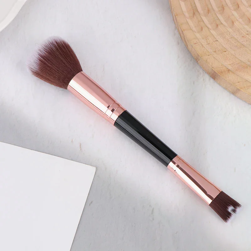 Nose Contour U-Shaped Makeup Brush Dual-End Nose Shadow Foundation Highlighter Brush Blush Brush Face Beauty Cosmetics Tools