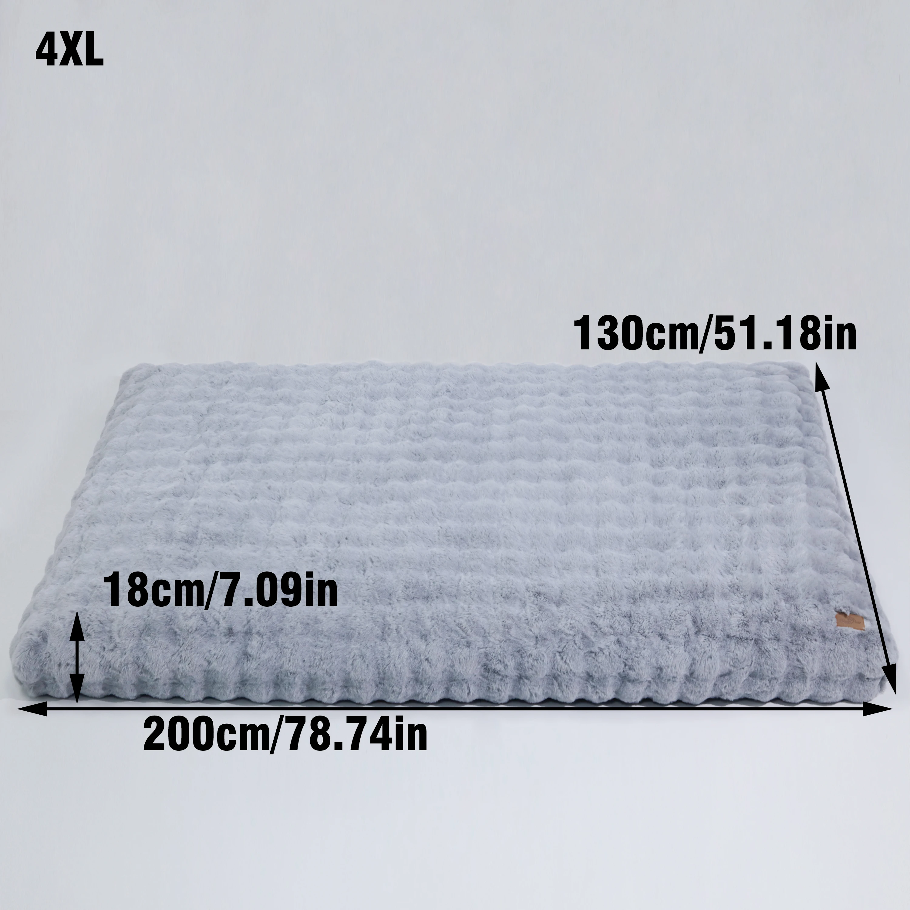 Fluffy Dog Crate Bed for Extra Large Dogs, Plush Faux Fur Crate Pad, Calming Anti Anxiety Dog Bed, Washable Soft Warm Crate