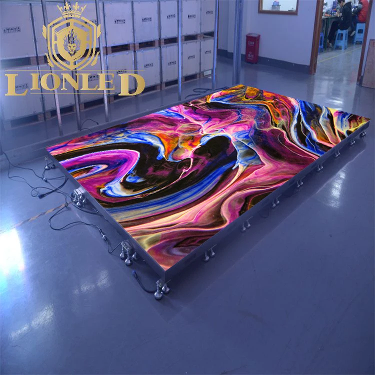Diode P2.5 Thermal Energy Saving Light Emitting Diode Floor Screen 3840 Hz Refresh Rate Dance Floor Stage Display Panel