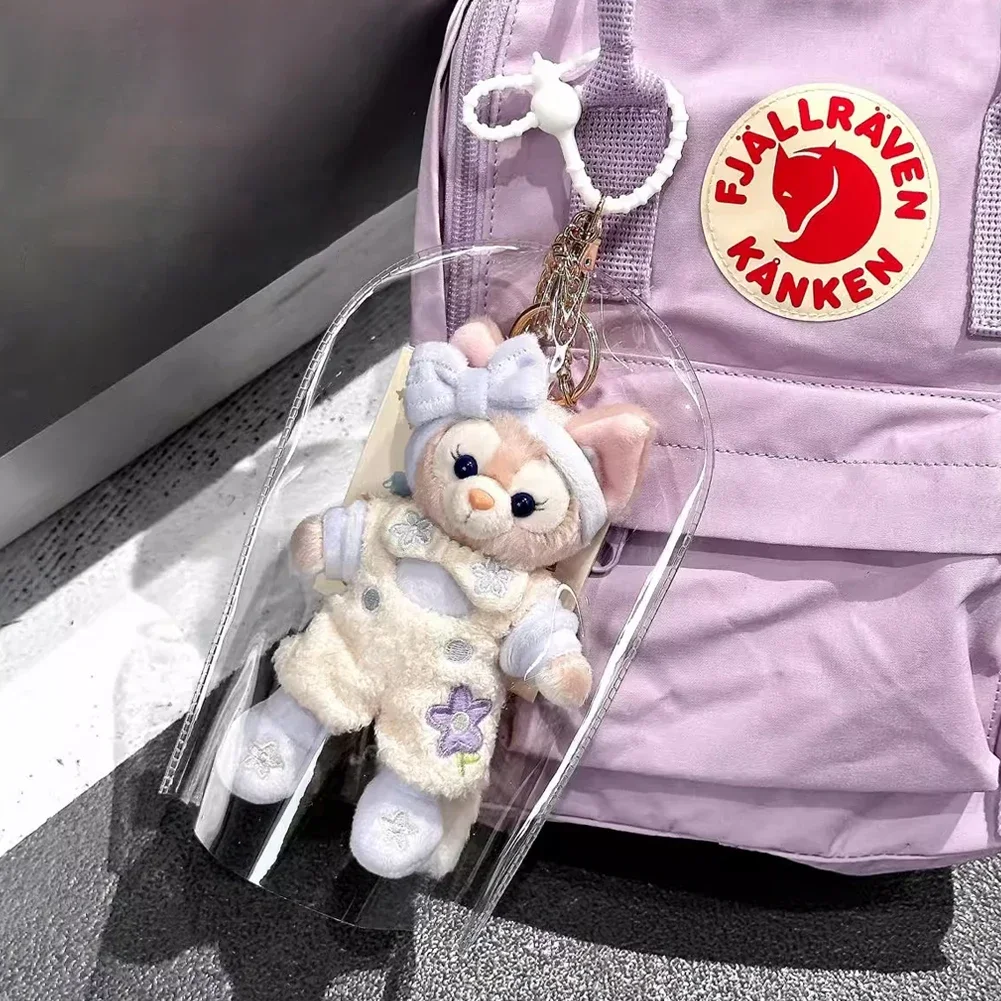 PVC Waterproof Mini Raincoat for 17cm Labubu Dolls Protective Transparent Cover Anti Dust Sunscreen Rain Guard For doll