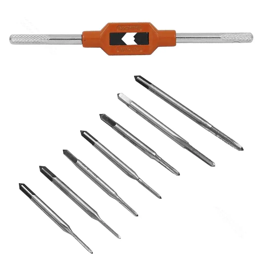 

Набор ручных ключей для нарезания резьбы из легированной стали с регулируемым трещоточным держателем для метчиков, для ремонта оборудования и использования в мастерских