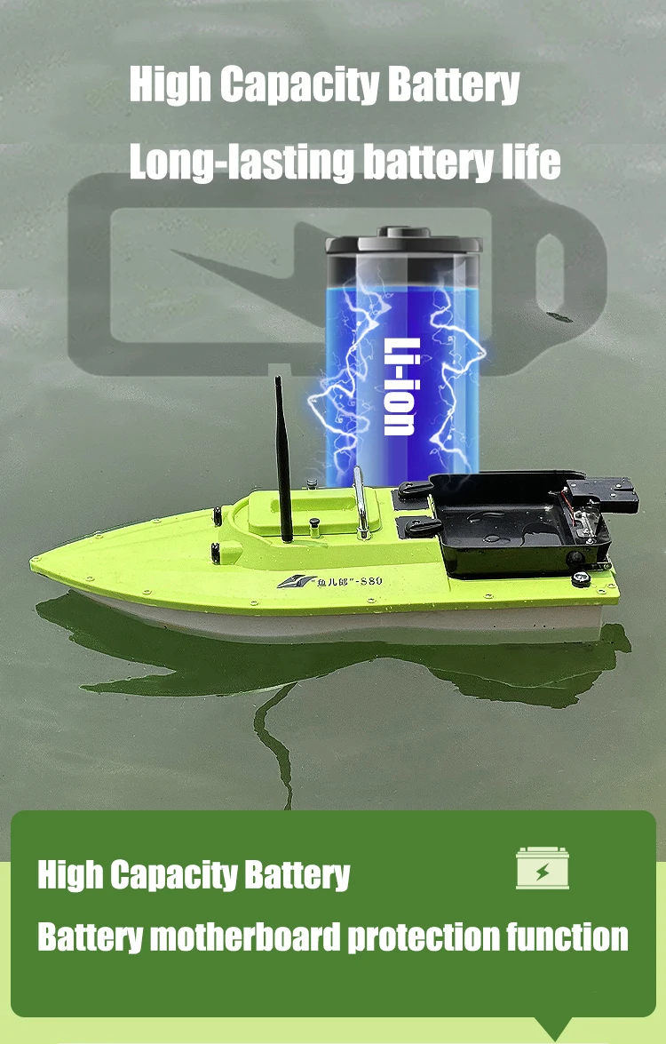 Barco De Cebo Para Peces, RC 600m Control Remoto Buscador De Peces Barco Senuelo Rc Buscador De Pesca Barco Integracion Perfecta