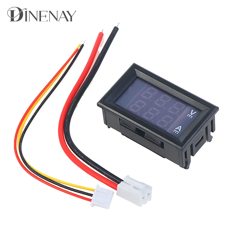 0.28 "Led DC0-100V 10a Digitale Voltmeter Ampèremeter 2 In 1 Multimeter Tester Detector Dubbele Led Display Auto