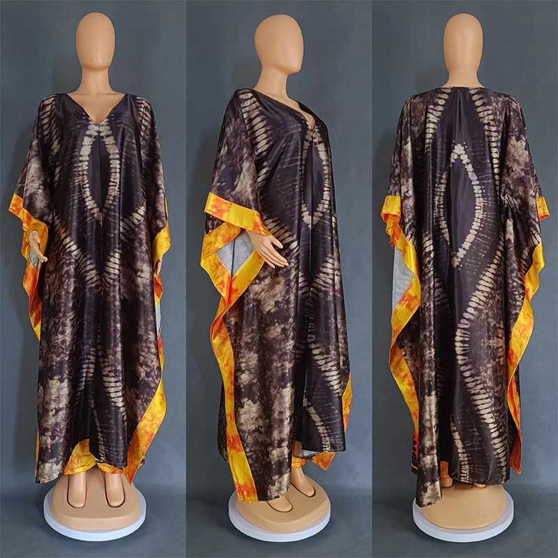 Zweiteiliges Set Dashiki Sommer afrikanische Kleidung für Frauen 2025, modisches langes Kleid, Sets, Hosen, Anzüge, Outfits, Partykleider, große