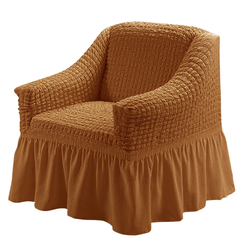 Fabric with Skirt Sofa Cover 90-140cm Size Full Package Single Universal Elastic Sofa Slipcovers American Rustic Four Seasons - view 5