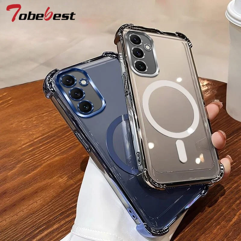For Magsafe Case for Samsung Galaxy A06 A05 A05S A04 A04S A04E A03S A02S A03 Core A02 Magnetic Wireless Charging Silicone Cover