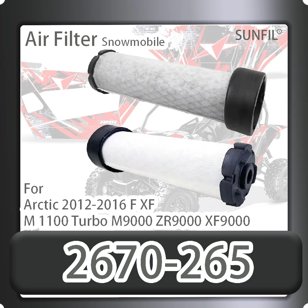 2670-265 Snowmobile Air Filter  for Arctic  2012-2016 F XF M 1100 Turbo M9000 ZR9000 XF9000