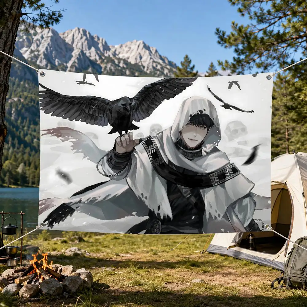 novel fantasy O-Omniscient Readers Viewpoint Flags Aesthetic Wall Tapestry Printed Wall Hanging Living Room Party Outdoor Decor