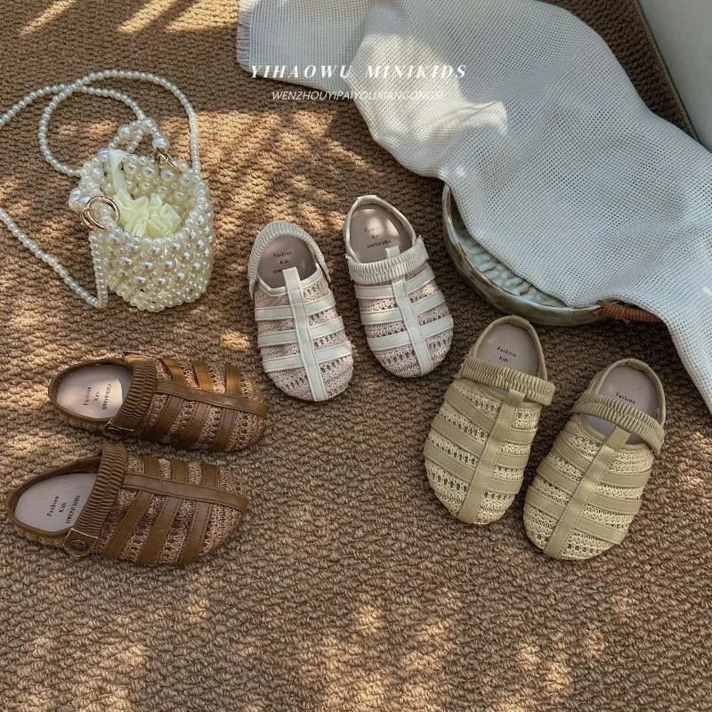 2026 Summer Childrens Sandals Retro Style Classic and Fashionable Open Design Breathable and Cool Strap Easy To Wear and Fit