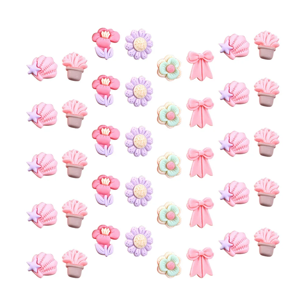 50 stücke Telefon Fall Diy Ornament Harz Dekor Zubehör Kleine Handwerk Diy Prop Kopfschmuck Dekoration Handwerk Machen Liefert Schmuck