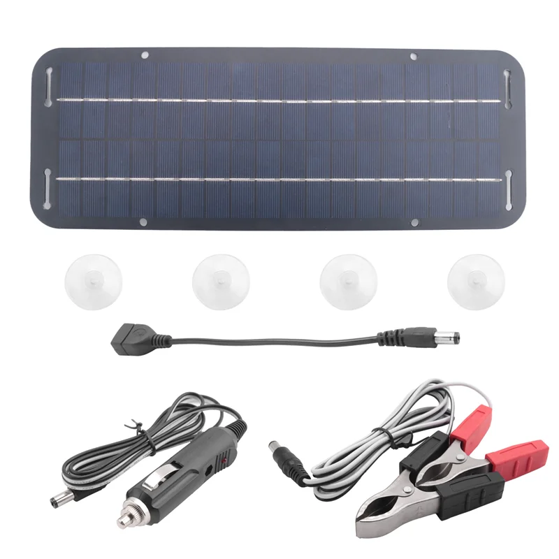 Neu! 12V 30W Auto Boot Power Solar Panel Batterie Ladegerät Betreuer Für Auto Motorrad Traktor Boot RV