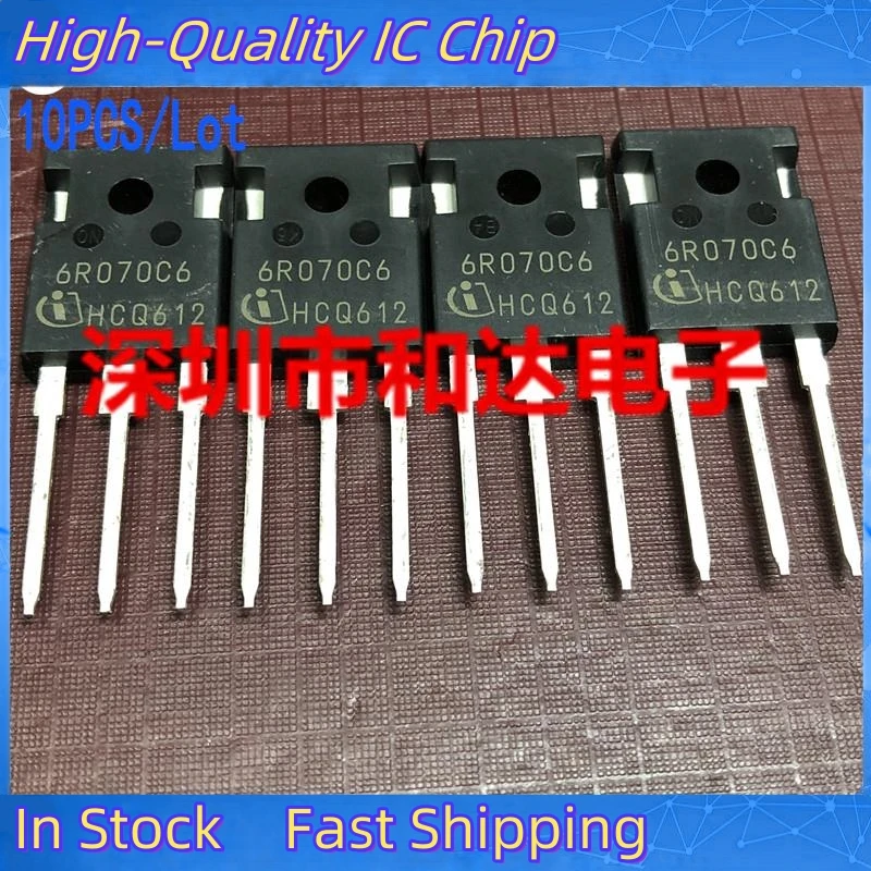 10PCS/Lot IPW60R070C6 6R070C6  TO-247 600V 53A   Import Original And New 100%Test In Stock Can Be Purchased