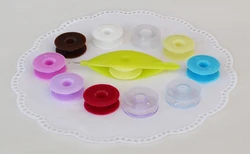 Colored plastic Bobbins for LIZBETH AERLIT tatting shuttles 1order=1bag=5pieces Color Shipped Randomly