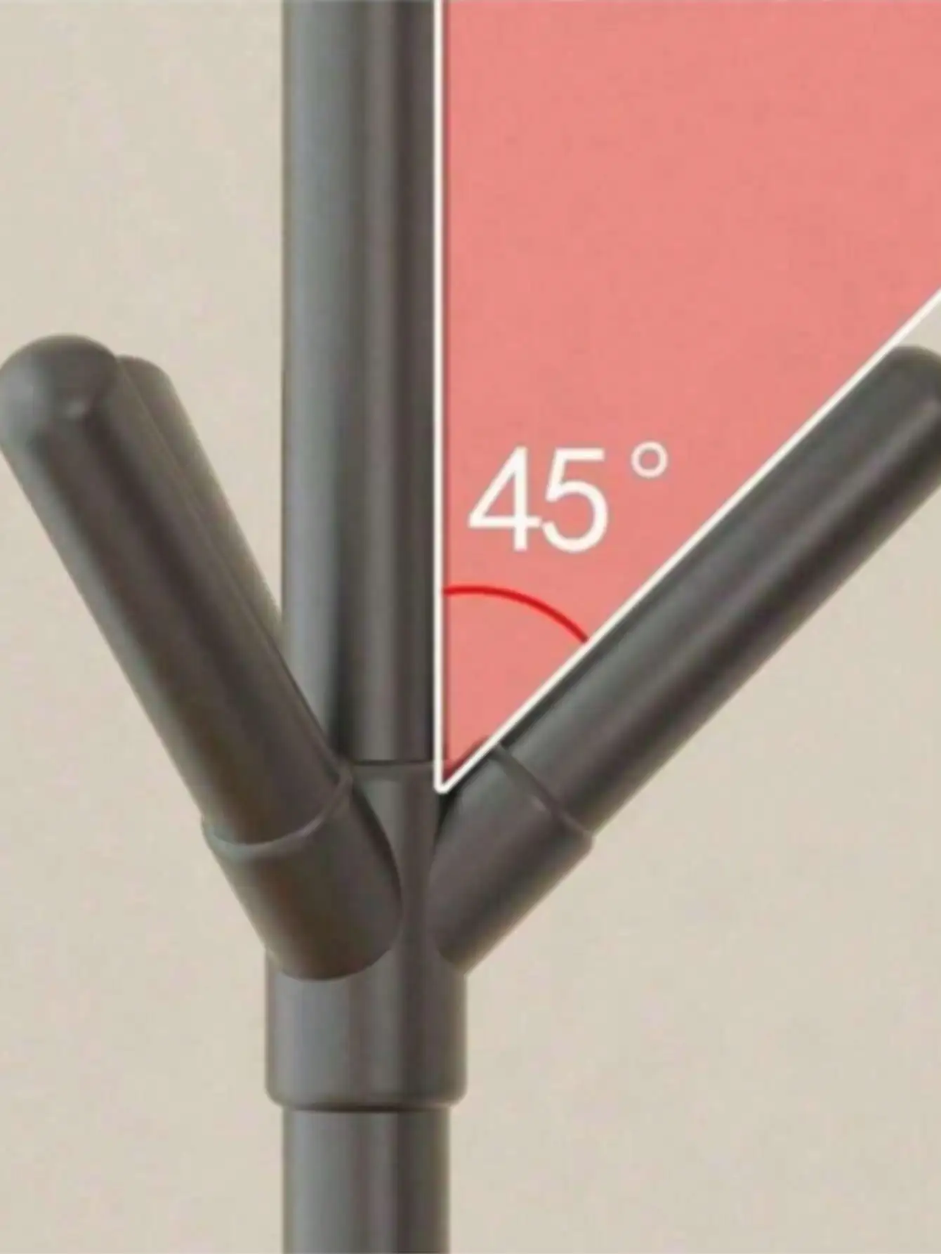 ミニマリストフロアスタンドコートラック – 軽量シングルポールハット＆ガーメントハンガー