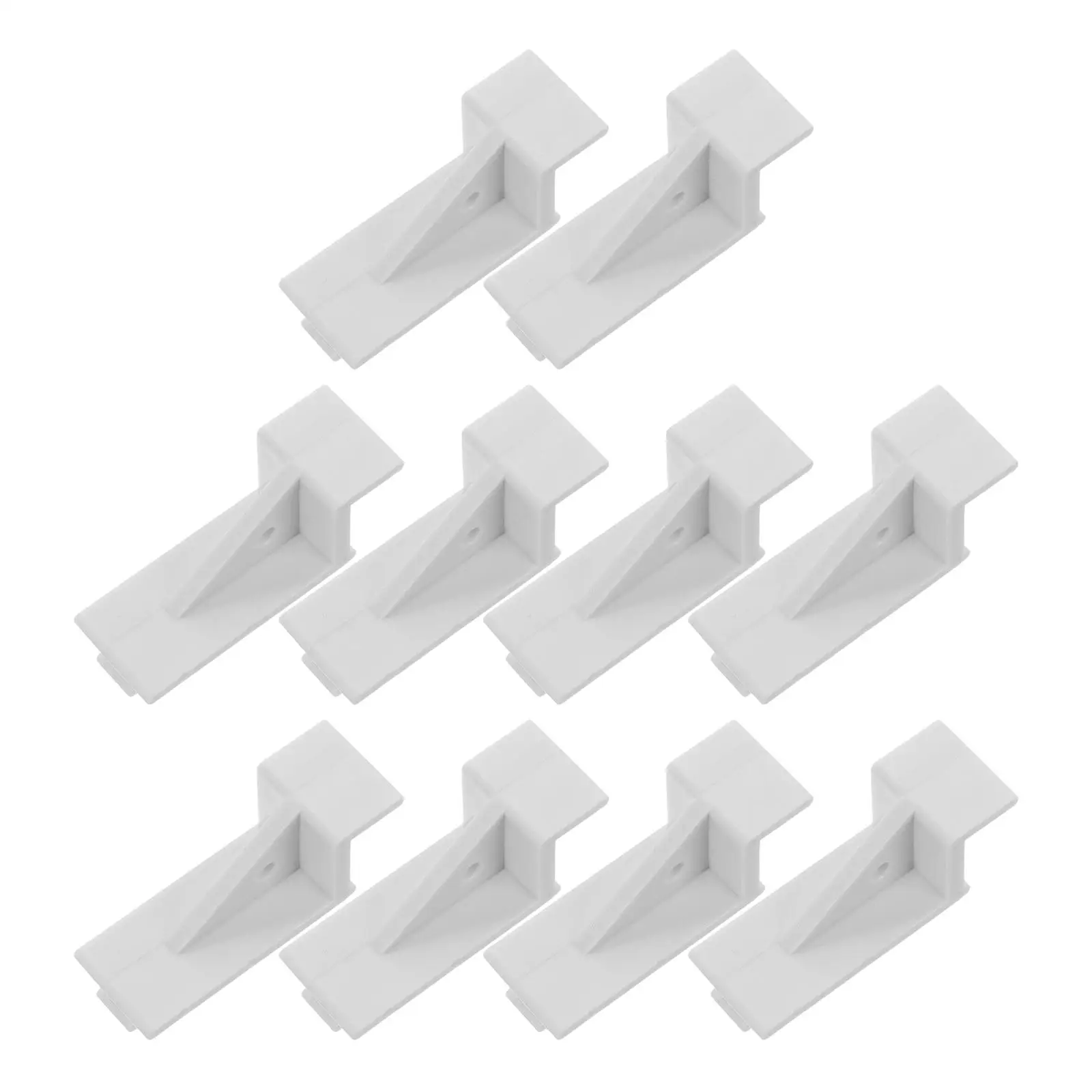 

10 шт., пряжка для холодильника, крючки для крепления на льду, кронштейн, разделительный зажим, зажимы для проводов, аксессуары для перегородки морозильной камеры, пластик, легкий