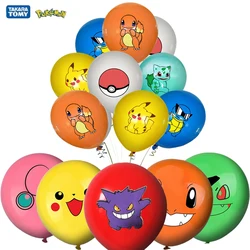 24pcs Pokemon Balloons for Birthday 12inch Cartoon Latex Balloon Birthday Party Round Multi Pikachu Toys Decoration Baby Shower