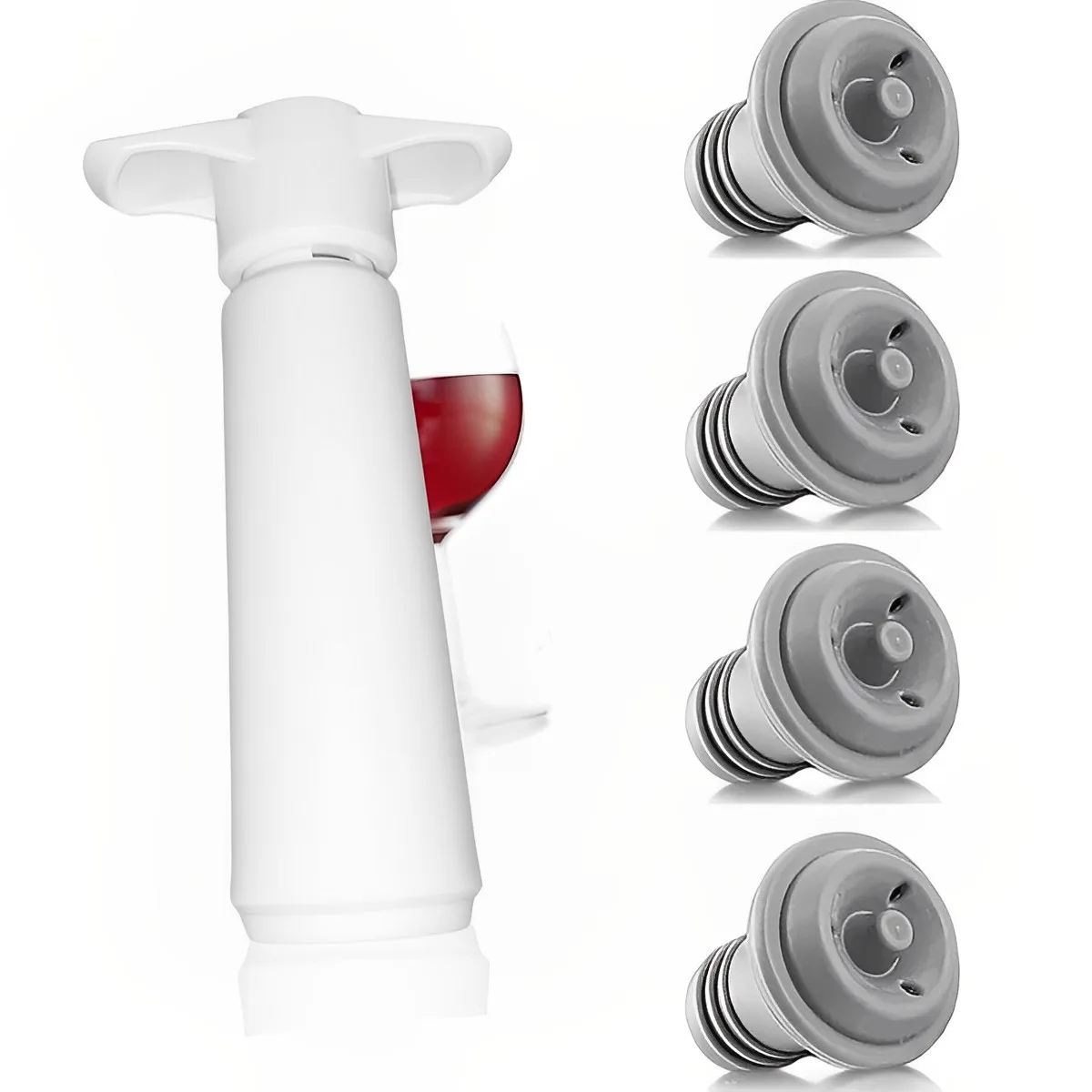 Wine Vacuum Pump Manual Vacuum Preservation Stopper Universal Air Extraction Cork for Red Wine Sealing Bar Accessories Vin view 4