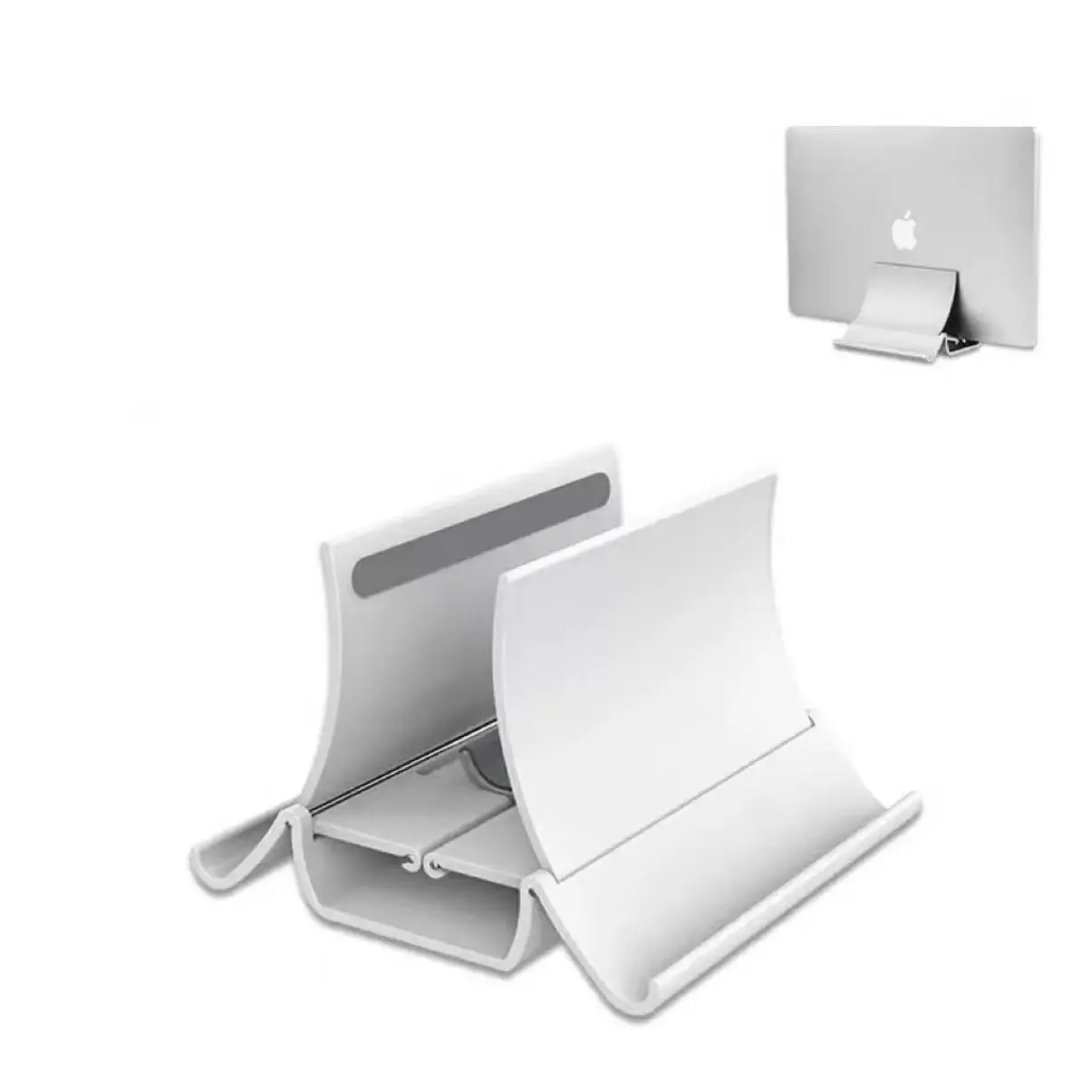 Vertical Laptop Stand Heat Dissipation Non-slip Laptop Stand Gravity Induction Holder Notebook Dock for iPad Pro Tablet Stand