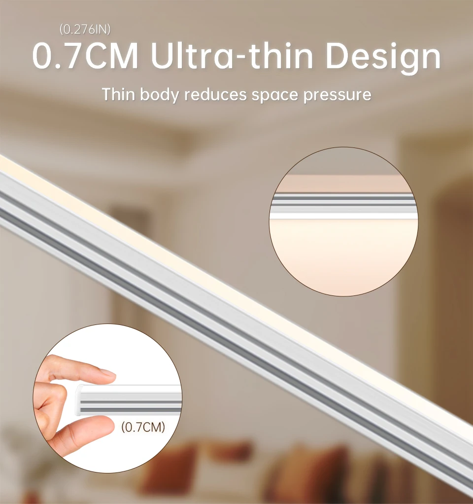 2700-6500K Dimmbare CCT-Unterbauleuchte, 1-6 Stück in Reihe schaltbar, Küchenlampe, 48 cm Aluminium-LED-Leuchte mit Fernbedienung – Detail 4