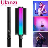 ULANZI VL360 38W RGB Handheld Light Wand LED Video Fill Light Stick with Barndoor 360°Full Color 2500K-10000K Tube Lighting