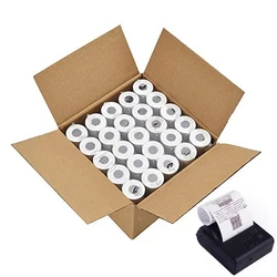 Rollo de papel térmico fino para caja registradora, papel de impresión de alta calidad, 18 metros de longitud, 48g, 80x40, 5 rollos