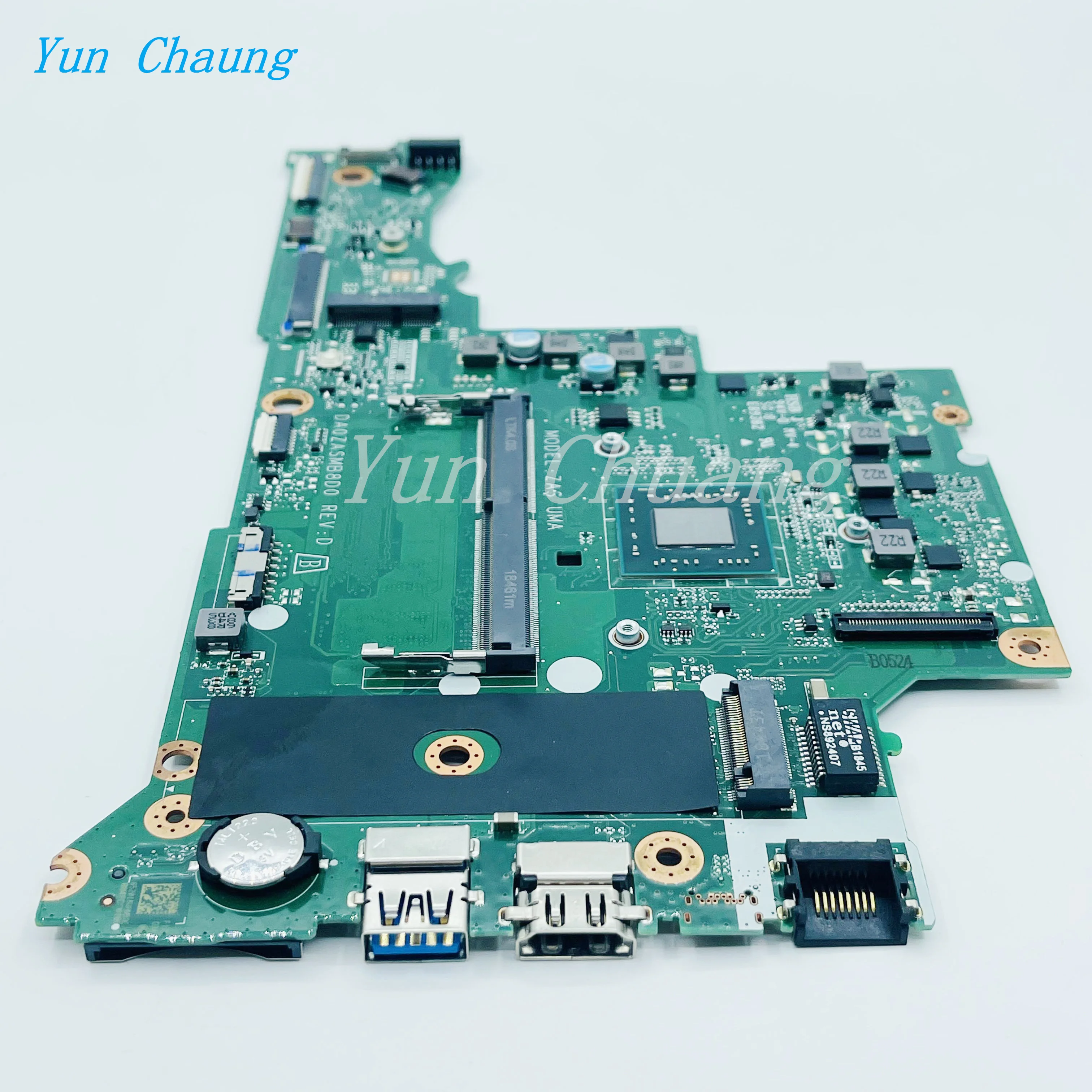 Imagem -04 - Placa-mãe Portátil para Acer Aspire Da0zasmb8d0 Da0zasmb8d2 Zas Uma A31521 A315-21g Cpu com Amd 4gb de Ram a4 a6 a9