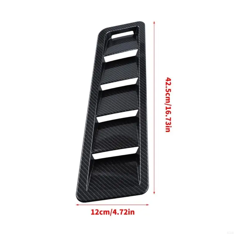 M76E Paar Motorhauben-Lamellenverkleidungen, ABS-Akzentplatten, Haubenverkleidung für Motorhauben-Styling – Detail 6