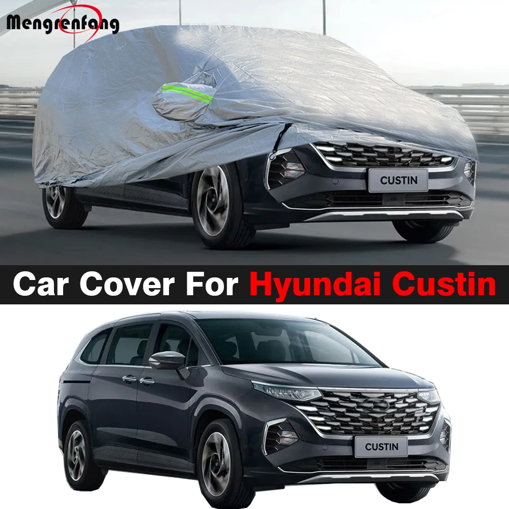 

Car Cover MPV Outdoor Anti-UV Sun Rain Snow Scratch Prevent Cover Windproof For Hyundai Custin Custo 2020-2025