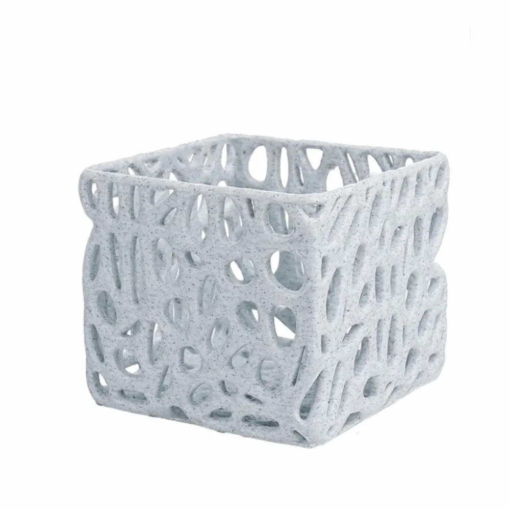 3D Printed Aquarium Planter Pot Porous Structure Breeding Cave Shrimp Shelter Hollow Plastic Fish Hiding Cave