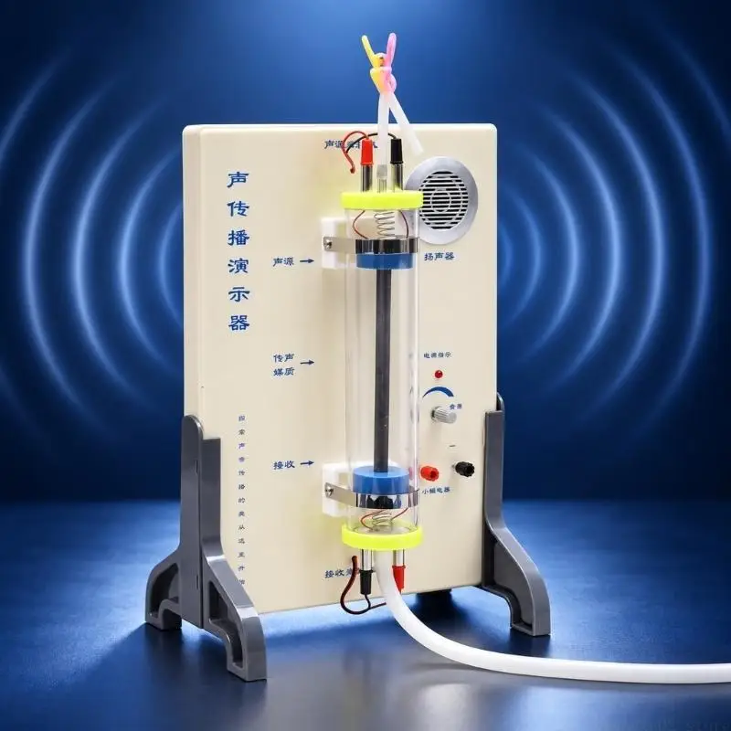 Classroom Physics Experiment Apparatus for Comparing Sound Travel Across Liquid, and Gas Media During Collaborative Group