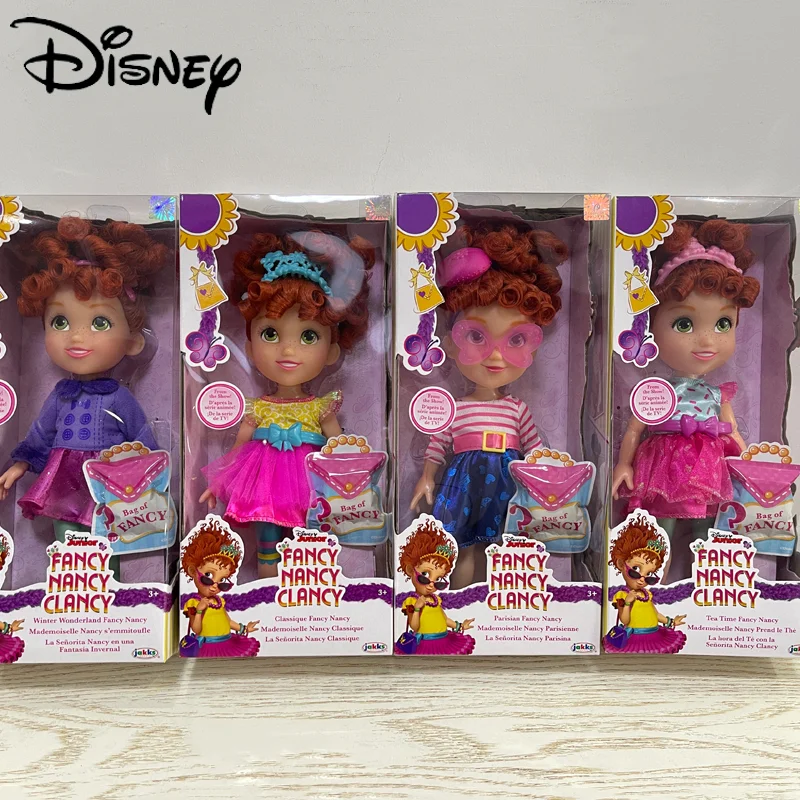 

Disney Fancy Nancy Clancy Princess Doll Sound and Light Interactive Toys Fashion Salon Doll with Accessories Dress Up Toys