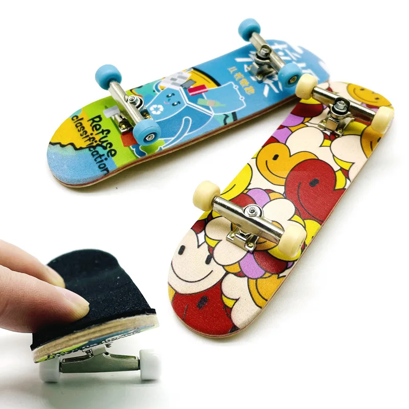 Finger Skateboard Professional Maple Double Warping Board Creative Mini Fingertip Skateboard Sports Bearing Wheel Palm Skate