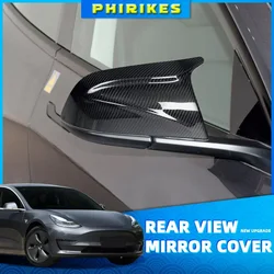 2Pcs Auto Side Rear View Mirror Cover Shell Cap Housing Replacement For Tesla Model 3 2016 2017 2018 2019 2020