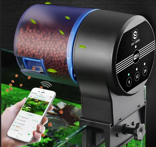 Sunsun Automatic Feeder Goldfish Dispenser Timing Auto Fish Smart Timer Food Feeding 8/12/24 Hours Aquarium Accessories