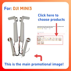 Original DJI Mini 3 Left and Right Front and Rear Engine Motor Arms, the Arms with Motors, Suitable for DJI MINI 3