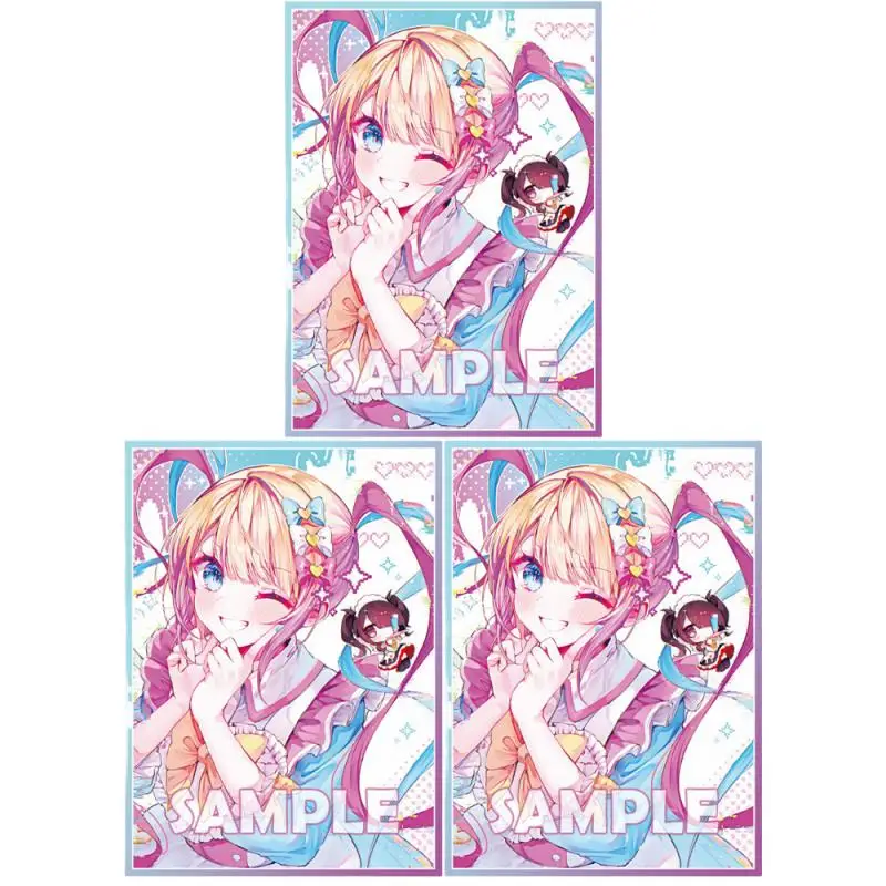 60Pcs/set PTCG Card Sleeve NEEDY GIRL OVERDOSE Anime Game Characters Laser Version Colorful Card Protective Cover DIY Toys Gift