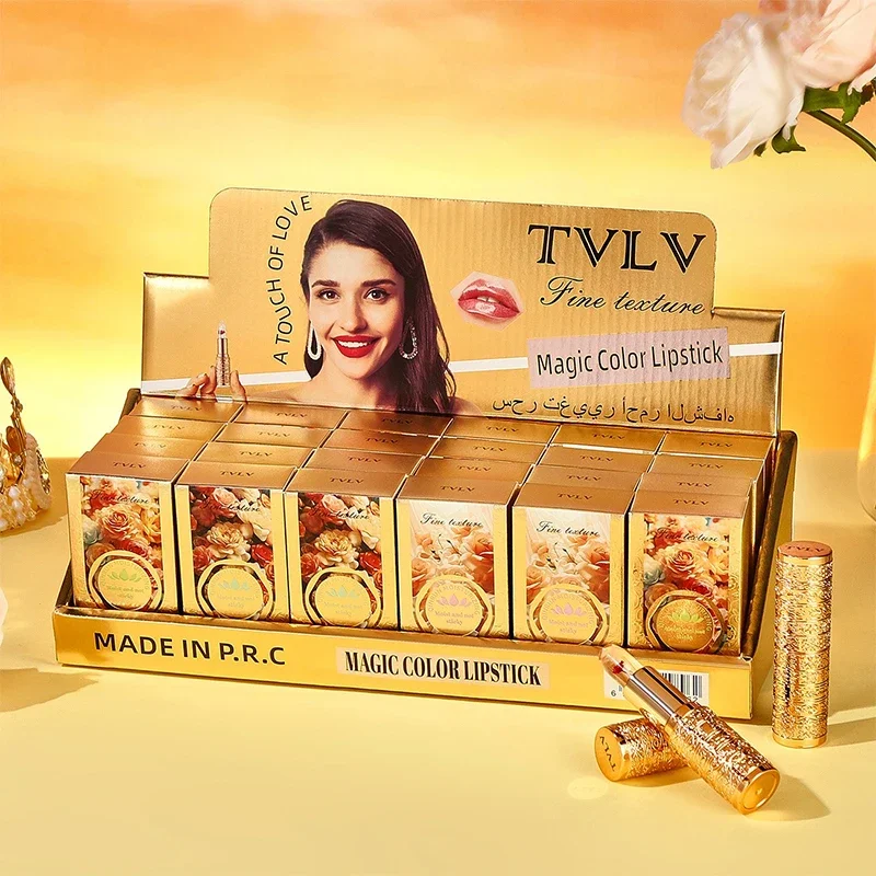 Le rouge à lèvres pétale qui change de couleur cristal pour les femmes hydrate le baume à lèvres durable et non collant
