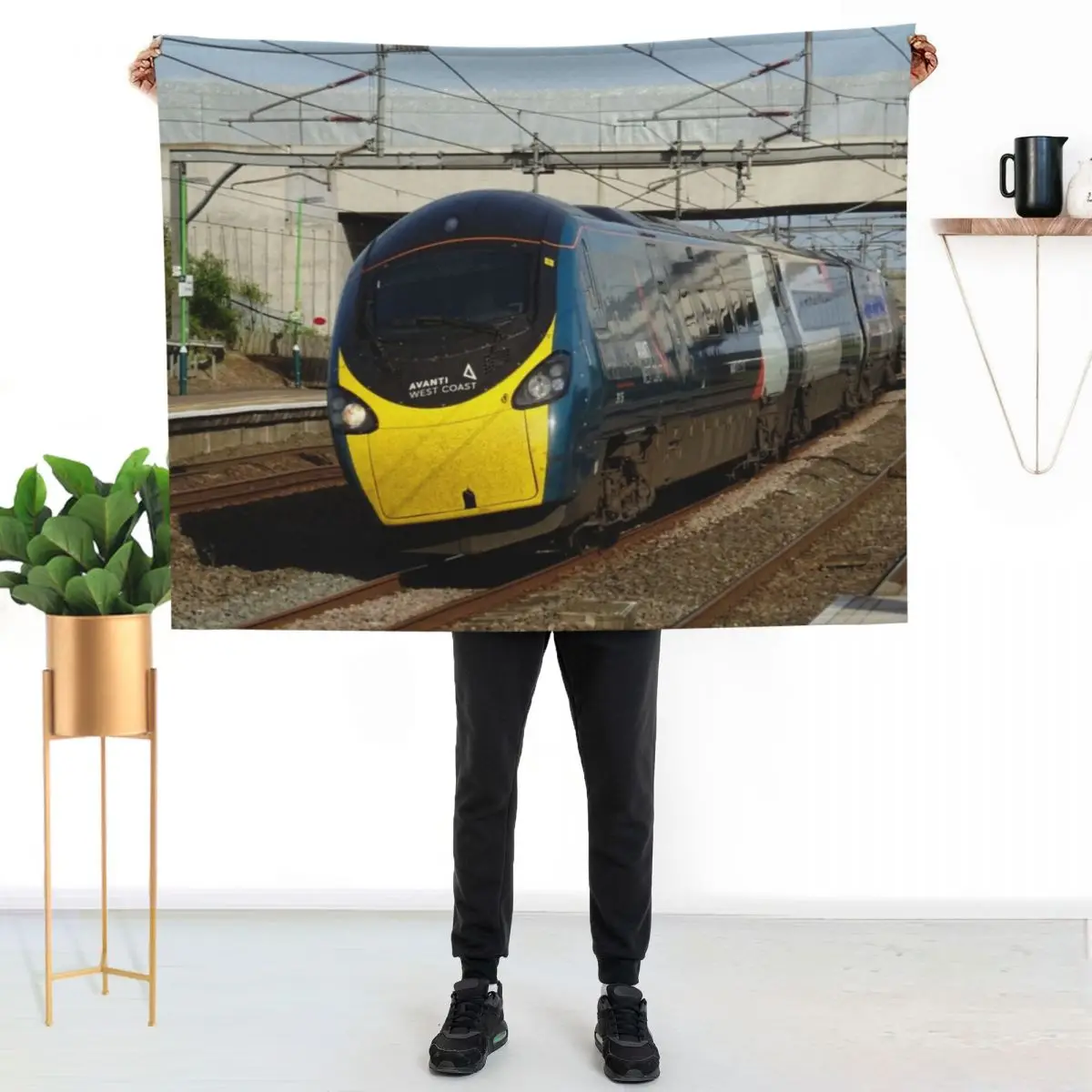 

Avanti West Coast 390156 at Lichfield Trent Valley Throw Blanket Soft Solid Color Blanket for Couch Bed