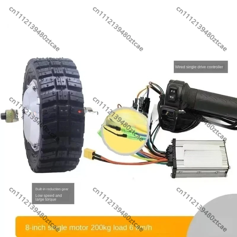 8 Inch Toothed DC Brushless Hub Motor, Low Speed High Torque Motor, Robot Electric Pallet Tool Rail Drive Accessories