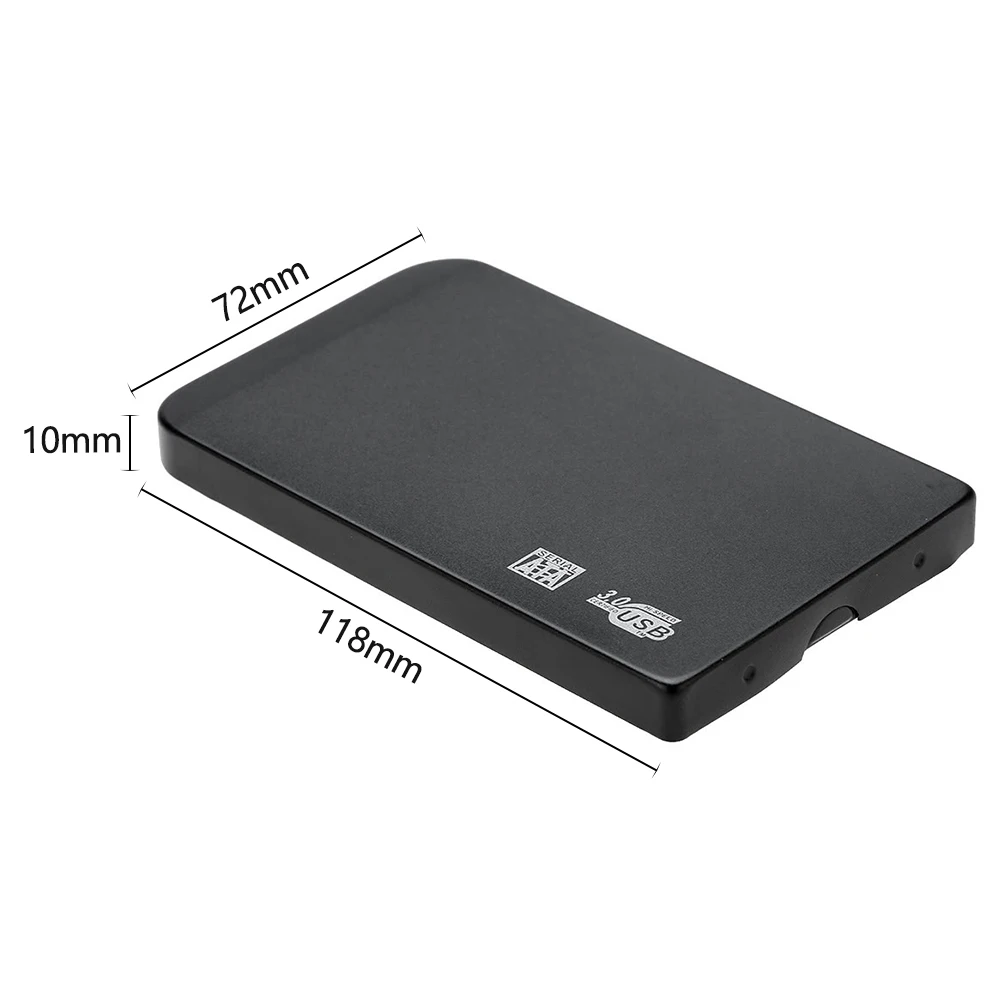Boîtier de disque dur USB3.0 SATA SSD HDD 2,5 pouces, 5Gbps, 3 to, USB3.0 SATA, boîtier de disque dur Portable (disque dur non inclus)