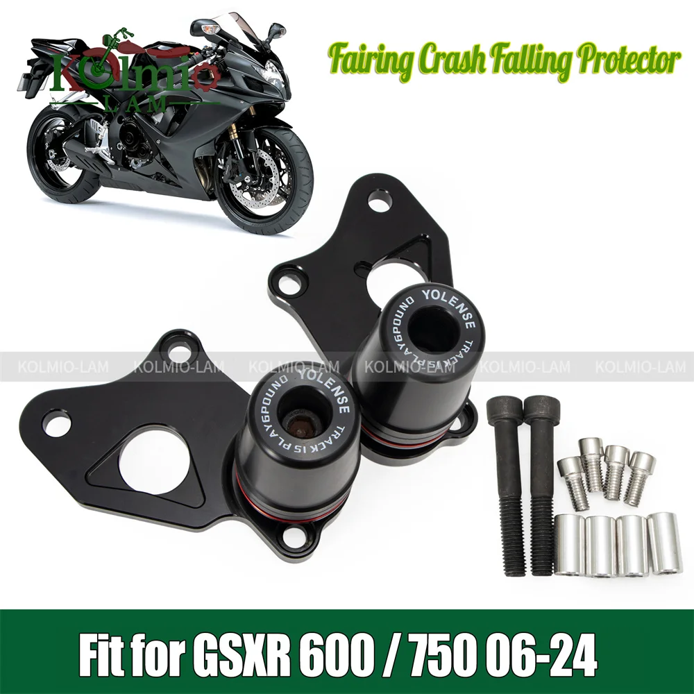 

Подходит для Suzuki GSXR600 GSX-R750, слайдер рамы мотоцикла, защита от падения GSXR 600 750, защита K6 K7 K8 K9 2011 2021 23
