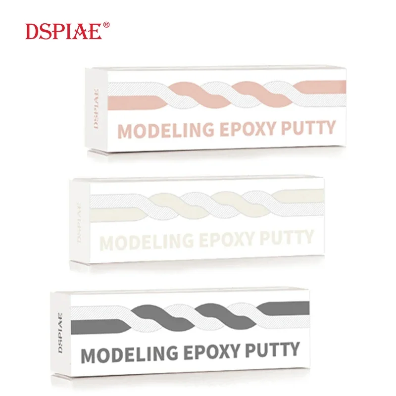 

DSPIAE MEP-01/02/03 Model Epoxy Putty Skin Color/White/Gray 100g AB Putty for Modeling Smooth Surface Model Repair Craft Tools