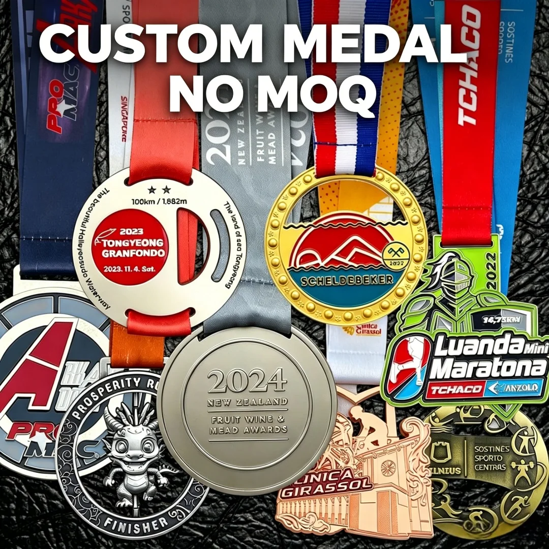 Fabricación de Medallas Personalizadas Sin Pedido Mínimo, Medallas Deportivas de Metal para Fútbol, Baloncesto, Voleibol, Gimnasia, Danza, Carreras
