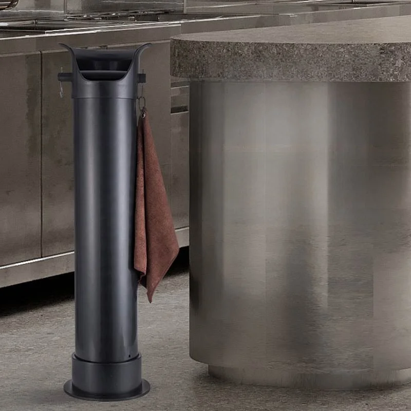 Commercial Coffee Machine Plastic Waste Bucket Large Capacity Handle Vertical Coffee Dregs Bucket Garbage Bag for Catering Eq...