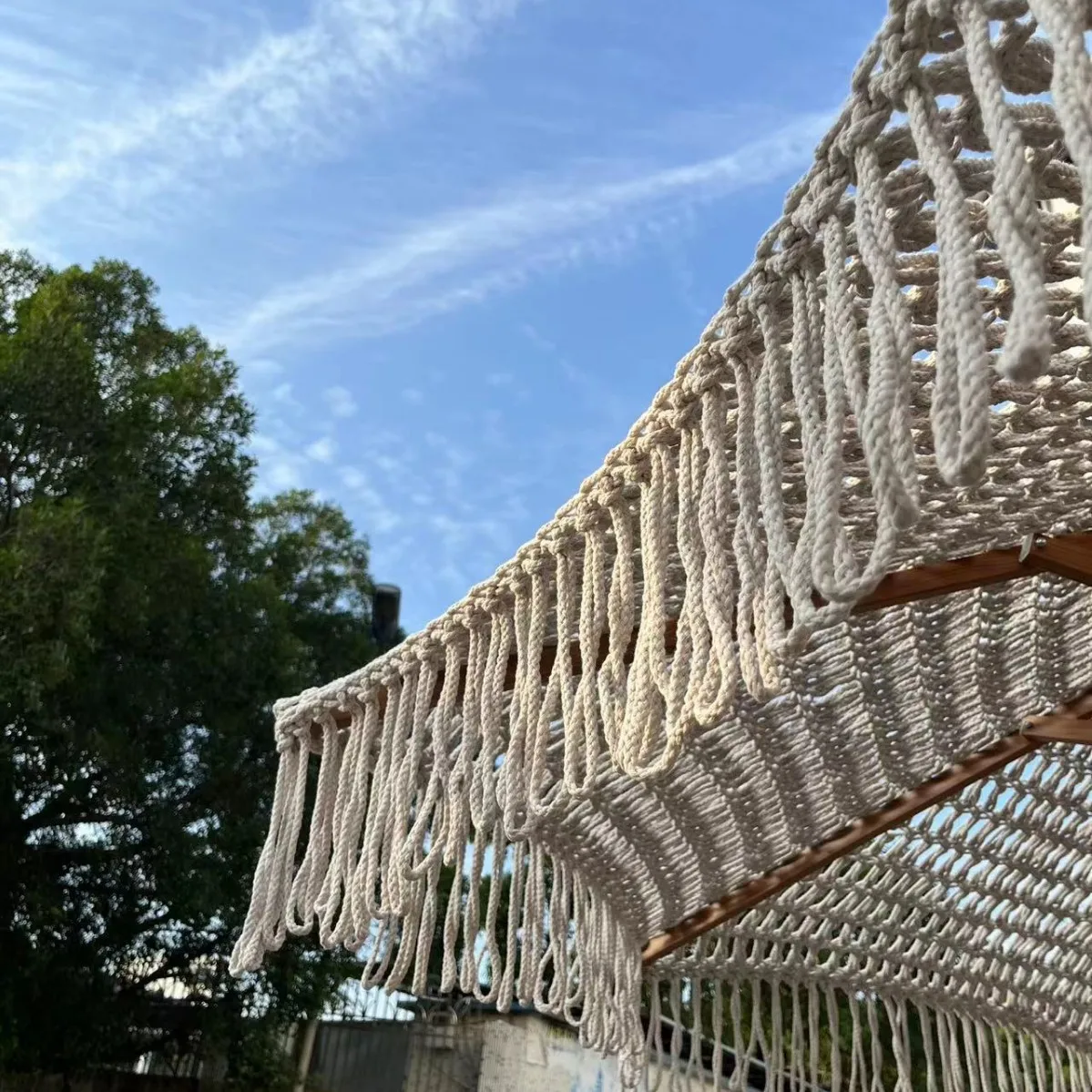 

Хит продаж: Уличный зонт-парасоль из полого хлопкового каната с плетеным куполом для отелей, дворов и пляжей