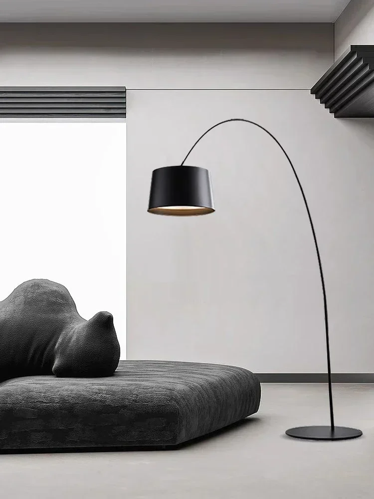 

Modern Minimalist Led Floor Lamps Nordic Arc Living Room Sofa Stand Light Bedroom Bedside Lamp Decoration Home Lighting Fixtures