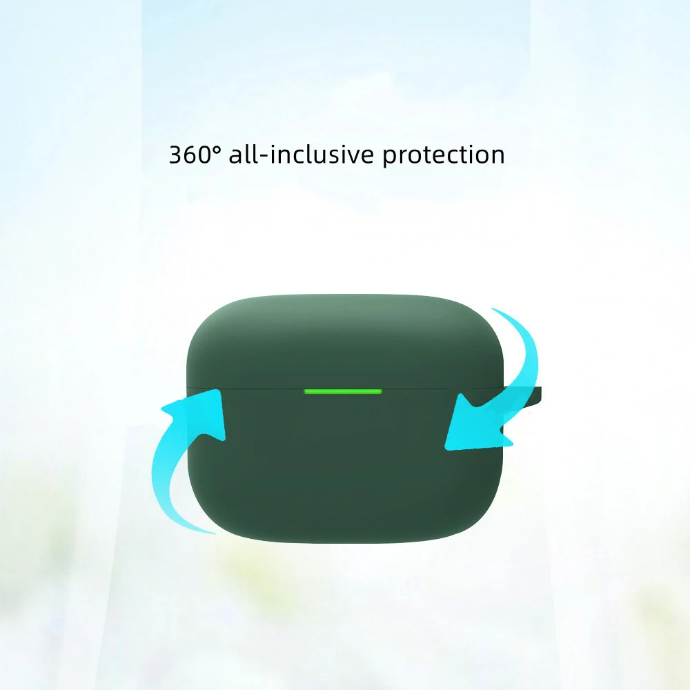 1~6PCS for LinkBuds S Silicone Case CoverSilicone Soft Skin Shockproof Case With keychian for LinkBuds S Protective